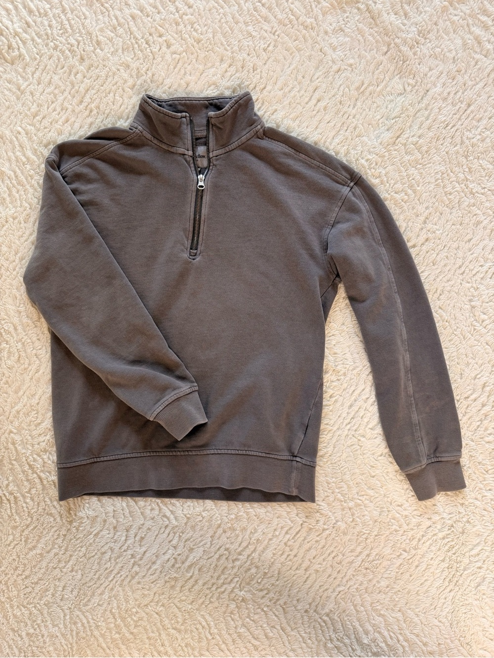 Goodfellow & Co Men's Quarter-Zip Pullover Sweater - Charcoal